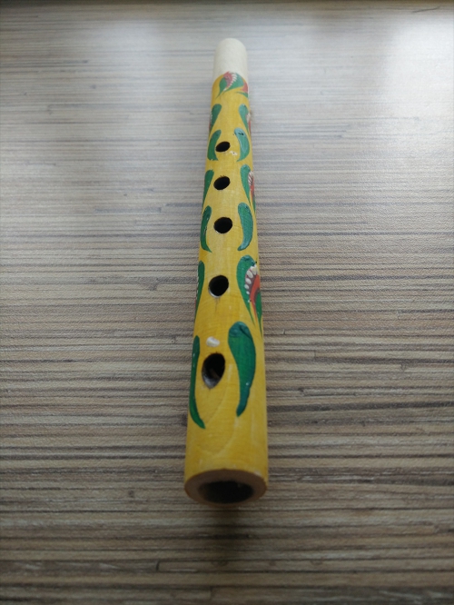 Деревянная Флейта с орнаментом 23 см