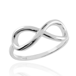 Серебряное кольцо "Бесконечность" infinity