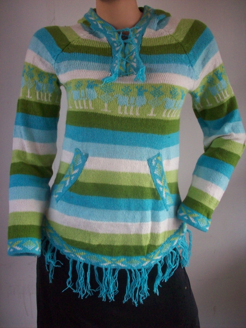 Женский свитер с капюшоном из шерсти Альпаки 4
