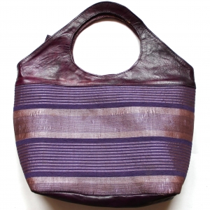 Кожаная сумка "PurpleTanja" (уценка)