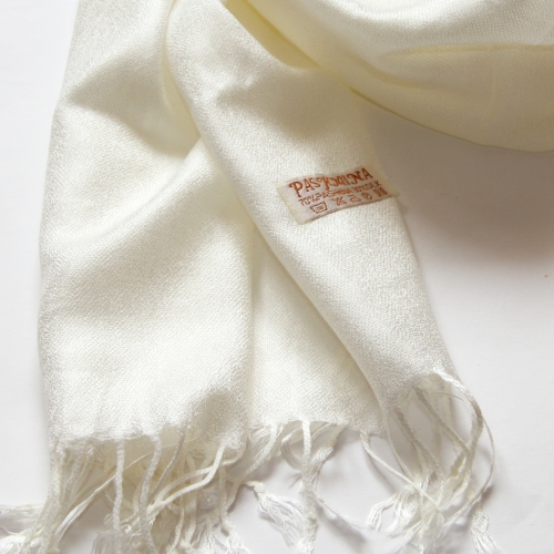Кашемировый шарф "Ваниль" 185х70 см