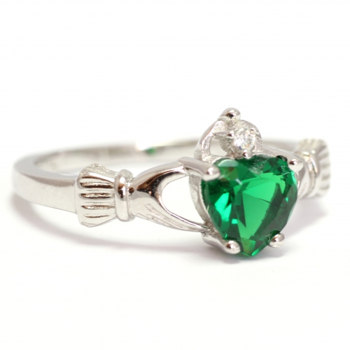 Кладдахское кольцо "Green" с зеленым цирконом