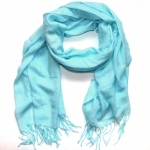 Кашемировый шарф "Голубая лазурь" 200х70 см