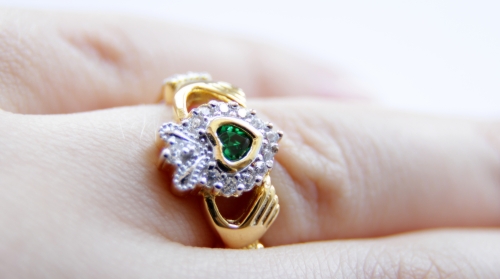 Кладдахское кольцо "Green Zircon"