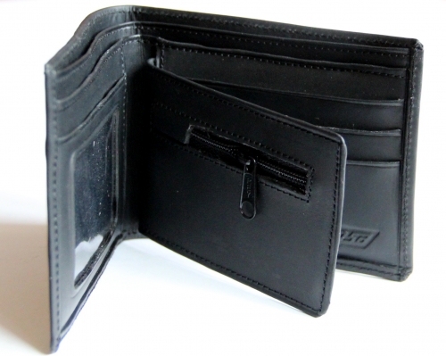 Кожаный кошелек с мехом "Condor" 11х9см