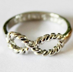 Серебряное кольцо "Бесконечность - вечная любовь"