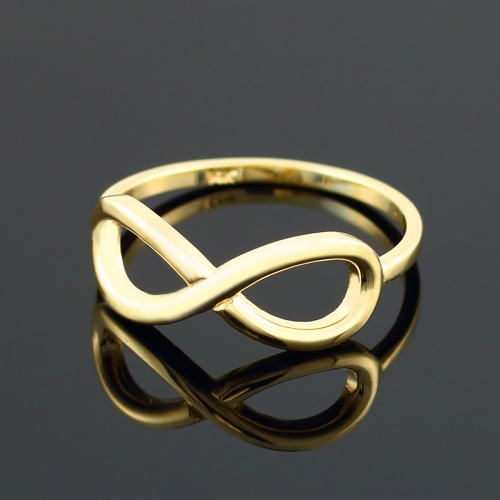 Золотое кольцо "Бесконечность" infinity